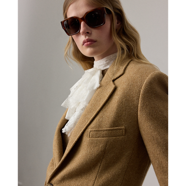 Eli Basket-Weave Tweed Jacket