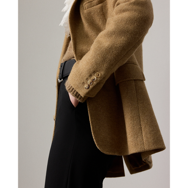 Eli Basket-Weave Tweed Jacket