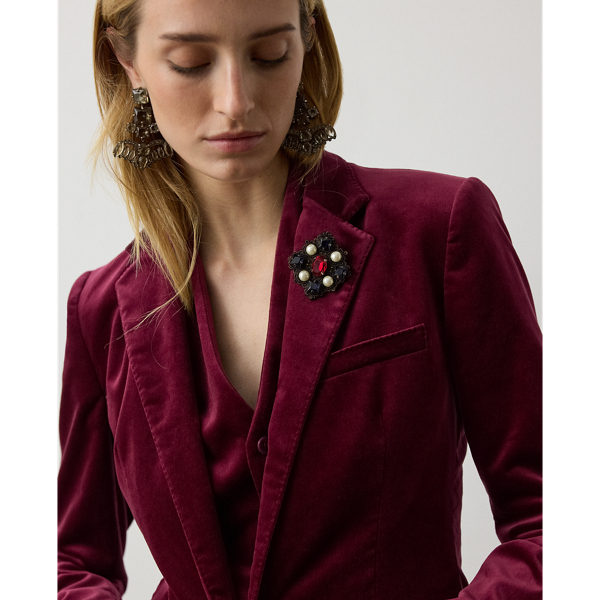 Parker Stretch Velvet Jacket
