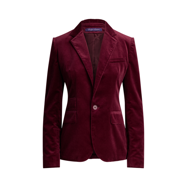 Jacke Parker aus Stretchsamt Ralph Lauren Collection in 1