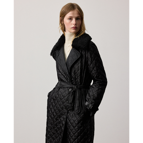 Kayleigh Quilted Twill Coat - thumbnail 3