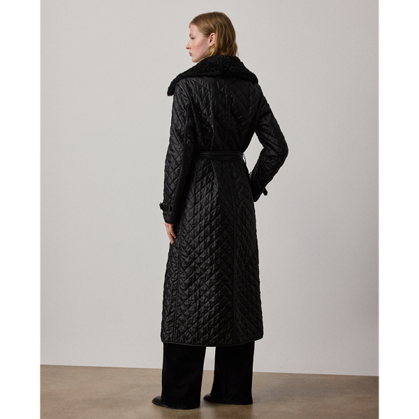 Kayleigh Quilted Twill Coat - thumbnail 4