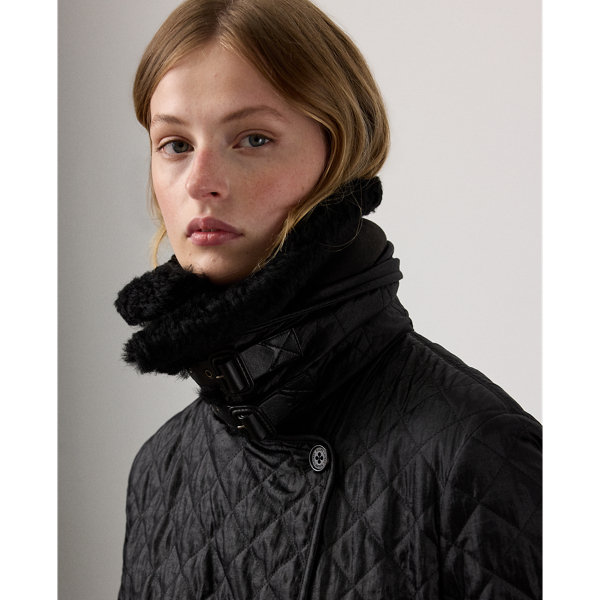 Kayleigh Quilted Twill Coat - thumbnail 5