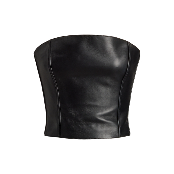 Bustier Gwyneth aus Lammleder Ralph Lauren Collection in Schwarz 2
