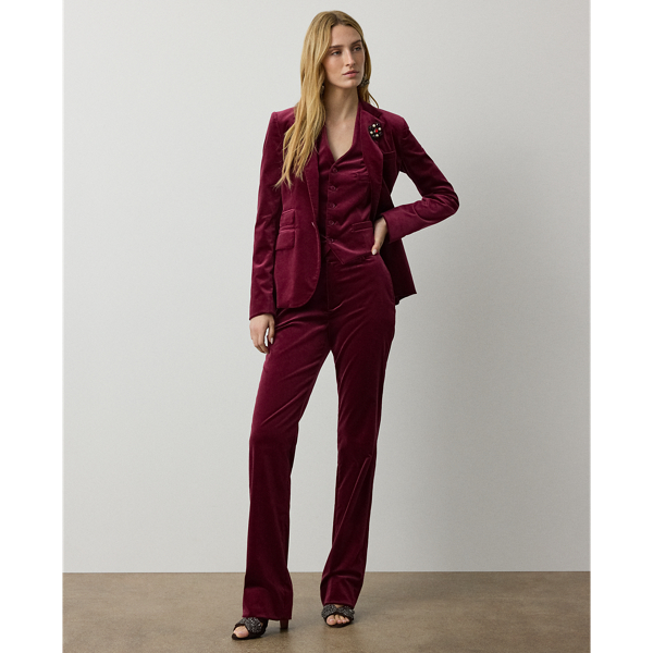 Jaiden Stretch Velvet Vest