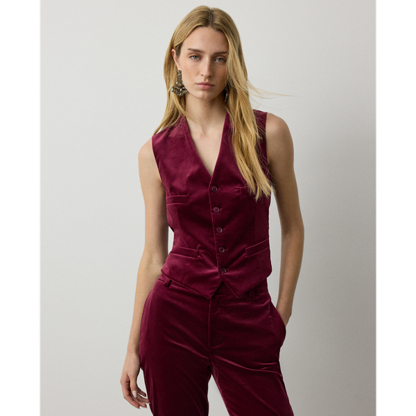Jaiden Stretch Velvet Vest