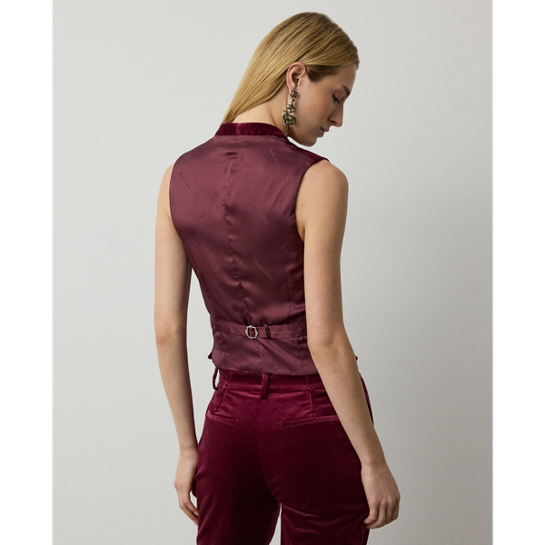 Jaiden Stretch Velvet Vest