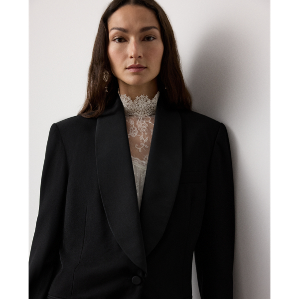 Smokingjacke Sutton aus Grain de Poudre