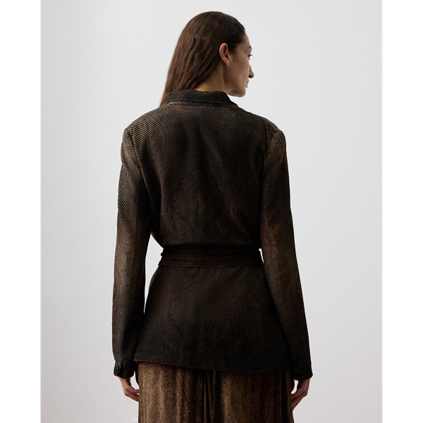 Veste Lilianna à motif en velours dévoré