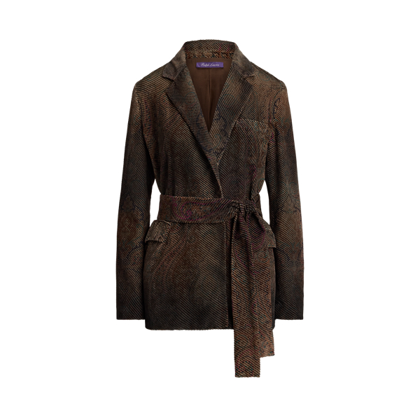 Veste Lilianna à motif en velours dévoré