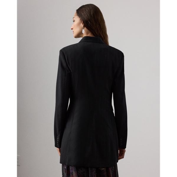 Varick Chalk-Stripe Flannel Jacket