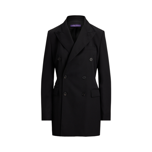 Double-Breasted Wool Crepe Jacket | Ralph Lauren