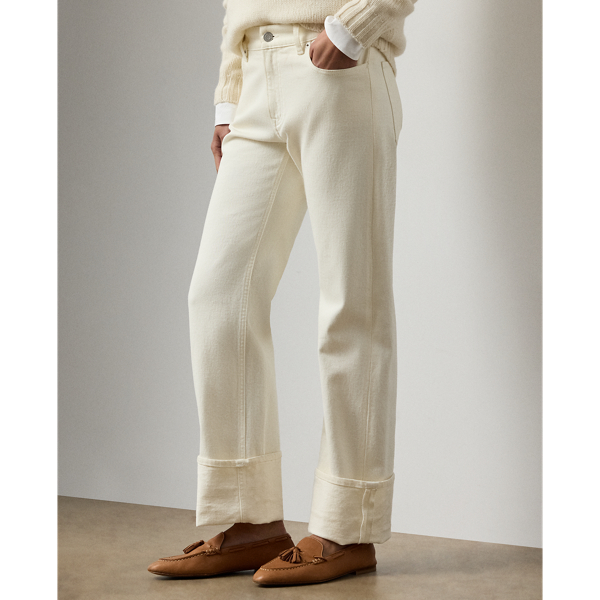Glacial White Adderley Cuffed Slim Jean Ralph Lauren Collection 5