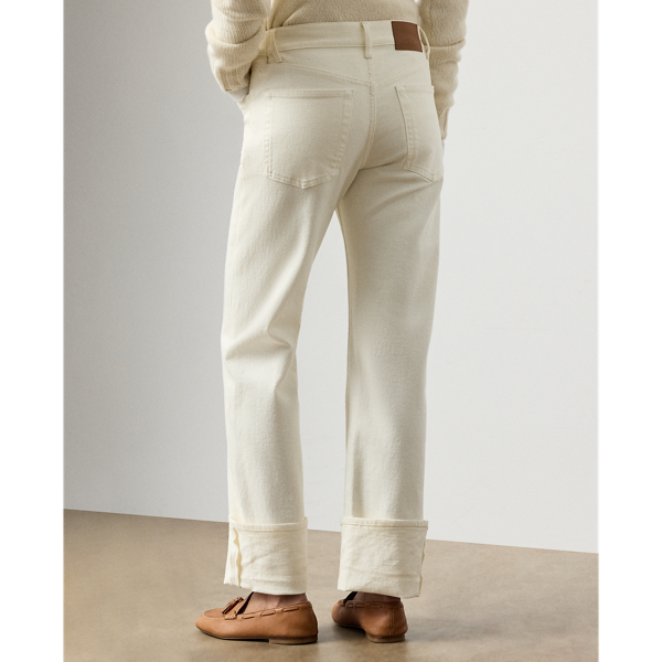 Glacial White Adderley Cuffed Slim Jean Ralph Lauren Collection 6