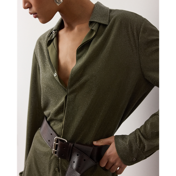 Cypress Adrien Relaxed Fit Embellished Shirt Ralph Lauren Collection 6