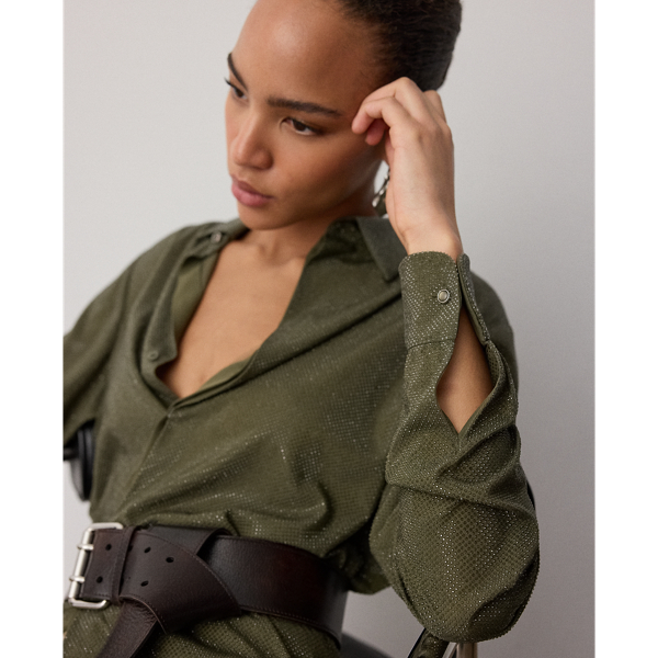 Cypress Adrien Relaxed Fit Embellished Shirt Ralph Lauren Collection 7