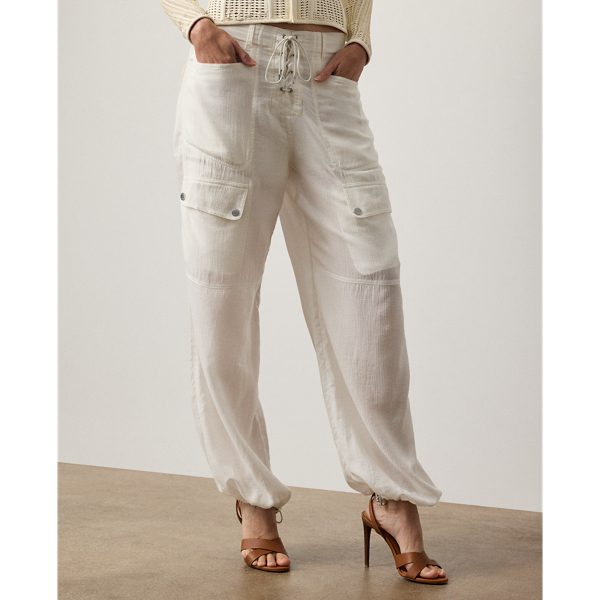 Cream Briella Ripstop Pant Ralph Lauren Collection 4
