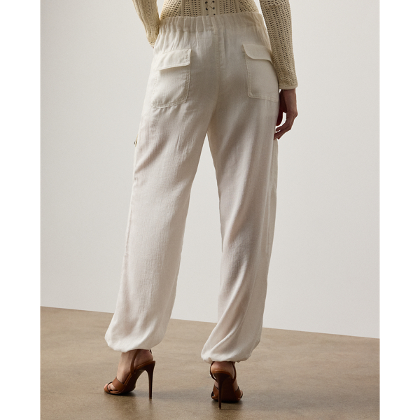 Cream Briella Ripstop Pant Ralph Lauren Collection 5