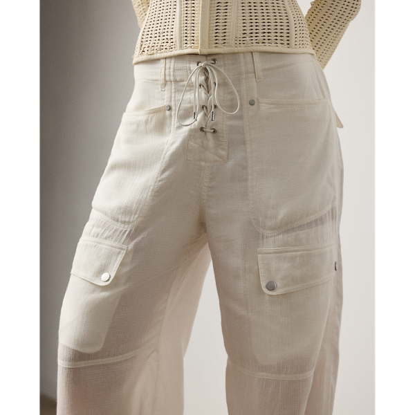 Cream Briella Ripstop Pant Ralph Lauren Collection 6