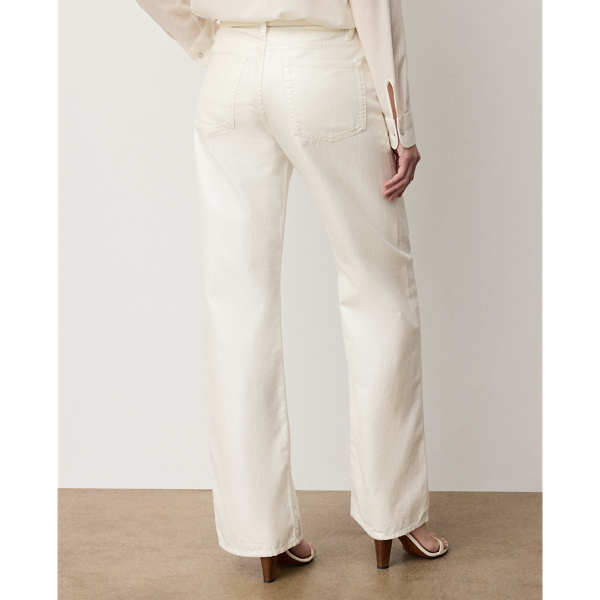 Jean large Mercer Relaxed Fit Ralph Lauren Collection en Blanc opalin 6