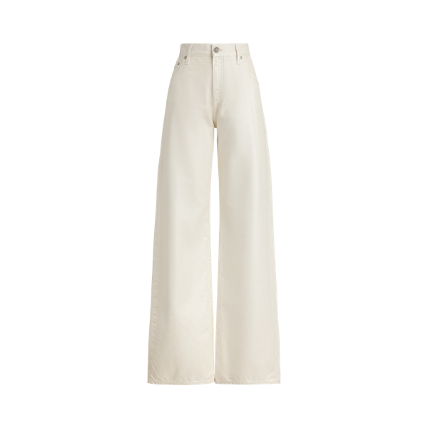 Jean large Mercer Relaxed Fit Ralph Lauren Collection en Blanc opalin 2