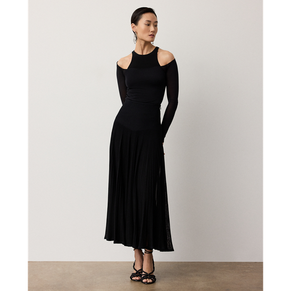 Black Maxine Layered Jersey Top Ralph Lauren Collection 4