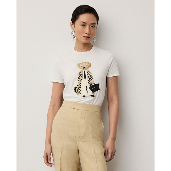 T-shirt Spring Polo Bear en coton