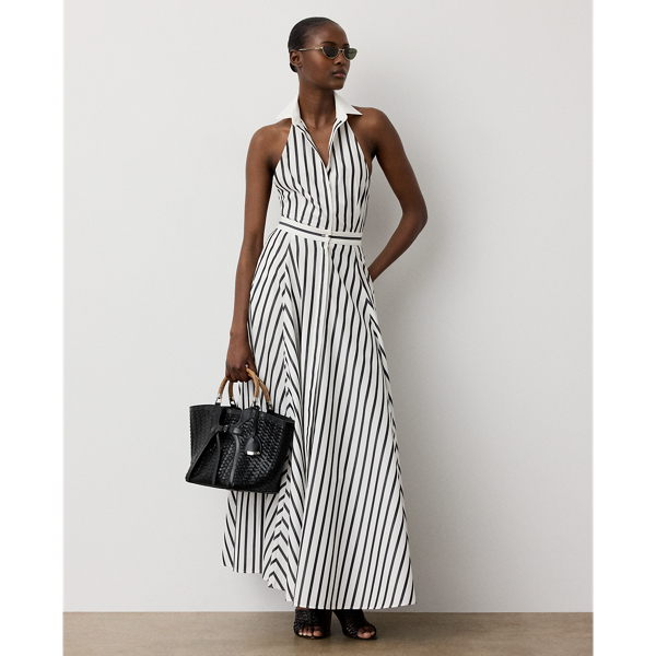 Gestreiftes Baumwollkleid Eldred