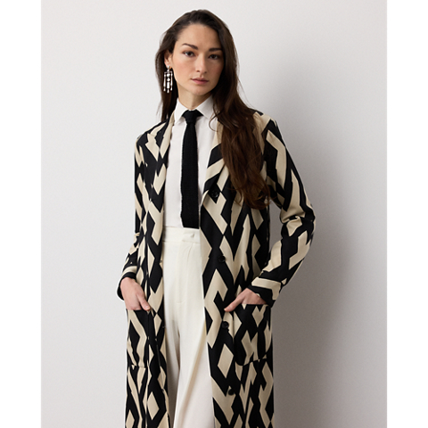 Женские куртки Ralph Lauren Nessa Deco-Print Wool Coat