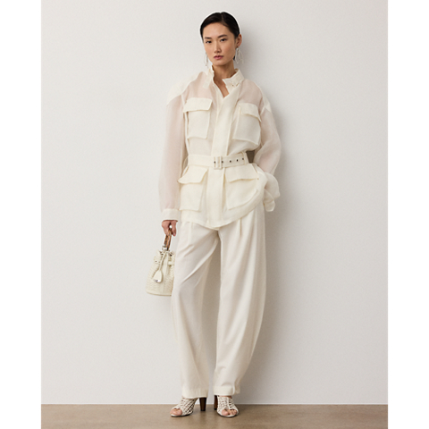 Женские куртки Ralph Lauren Zaria Silk Gazar Field Jacket