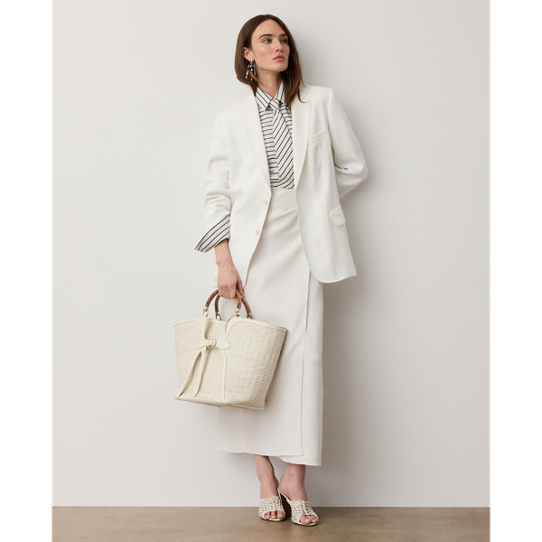 Cream Marcy Twill Jacket Ralph Lauren Collection 4