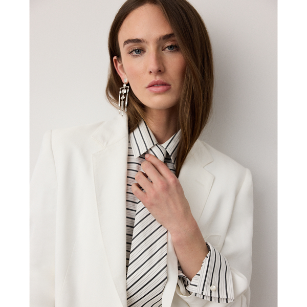 Cream Marcy Twill Jacket Ralph Lauren Collection 7