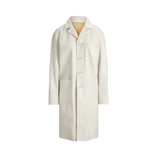 Graylen Crackle Calfskin Balmacaan Coat Ralph Lauren Collection 1