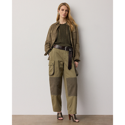 Ralph Lauren Cable-Knit Silk-Cashmere Sweater