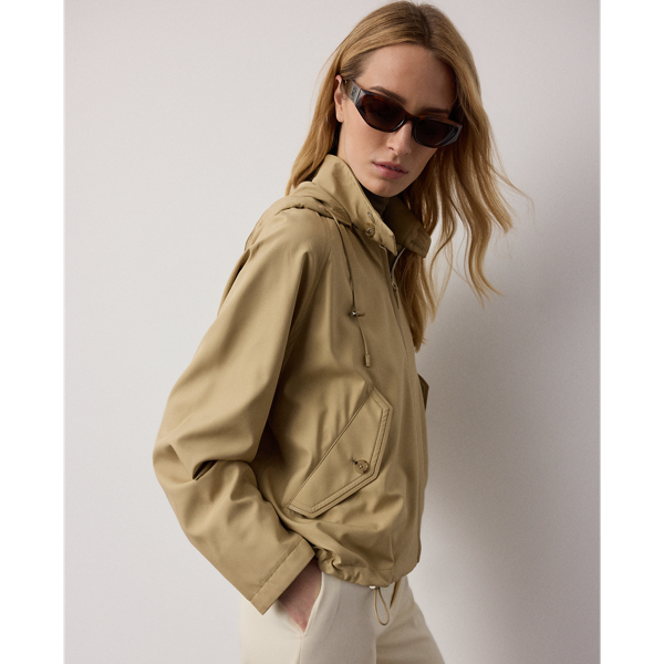 Ralph Lauren Collection Watkins シルク ウィンドブレーカー アイコン タン 7
