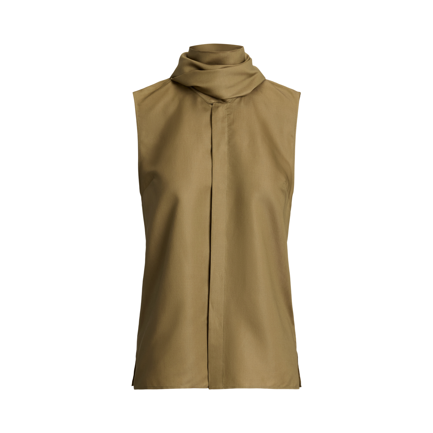 Женский топ Ralph Lauren Gilmore Satin Taffeta, цвет: Porcini — фото 5