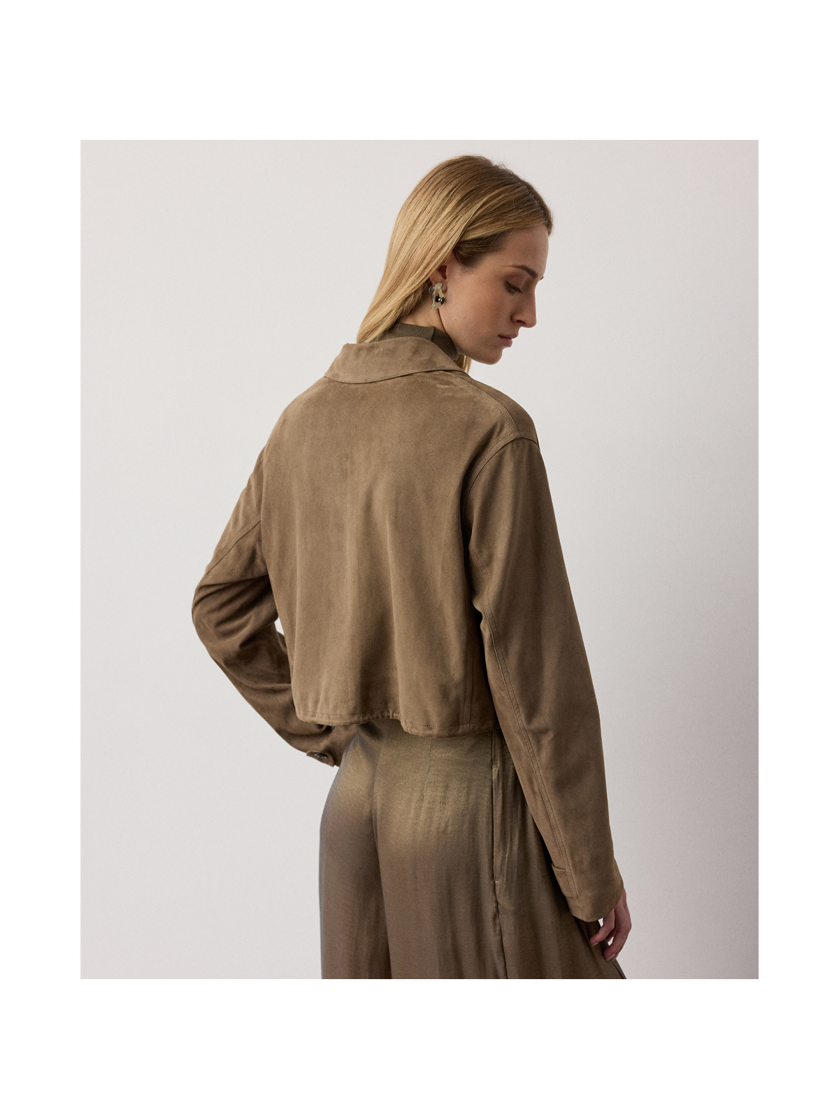 Женские куртки Ralph Lauren Dominik Lamb-Suede Jacket — фото 2