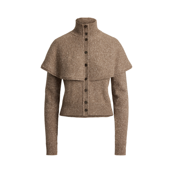 Cashmere Donegal Cape Cardigan Sweater