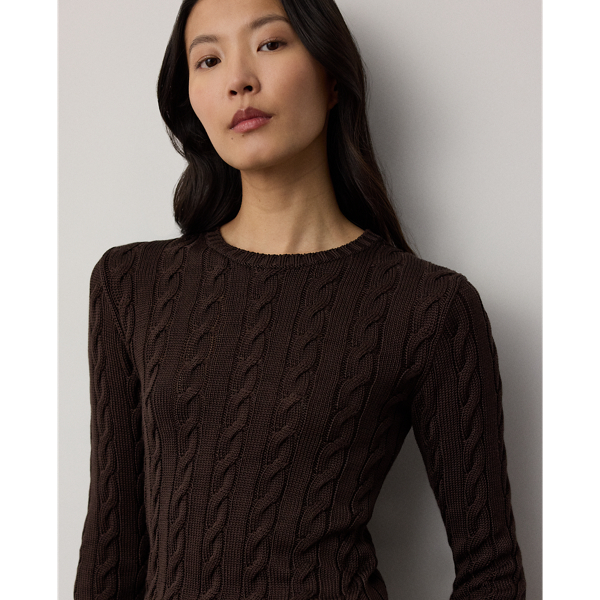 Sycamore Cable-Knit Silk-Blend Crewneck Sweater Ralph Lauren Collection 7