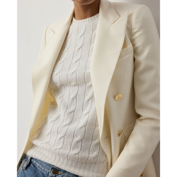 Cable-Knit Cashmere Crewneck Sweater