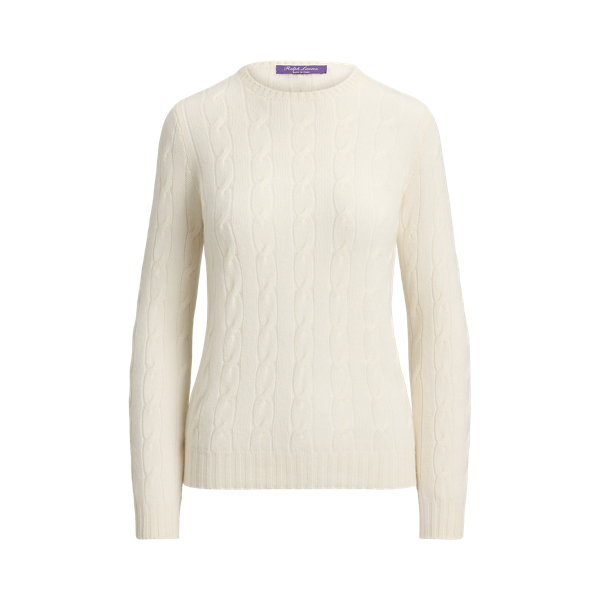 Sweater Leher Bulat Kasmir Rajut Kabel