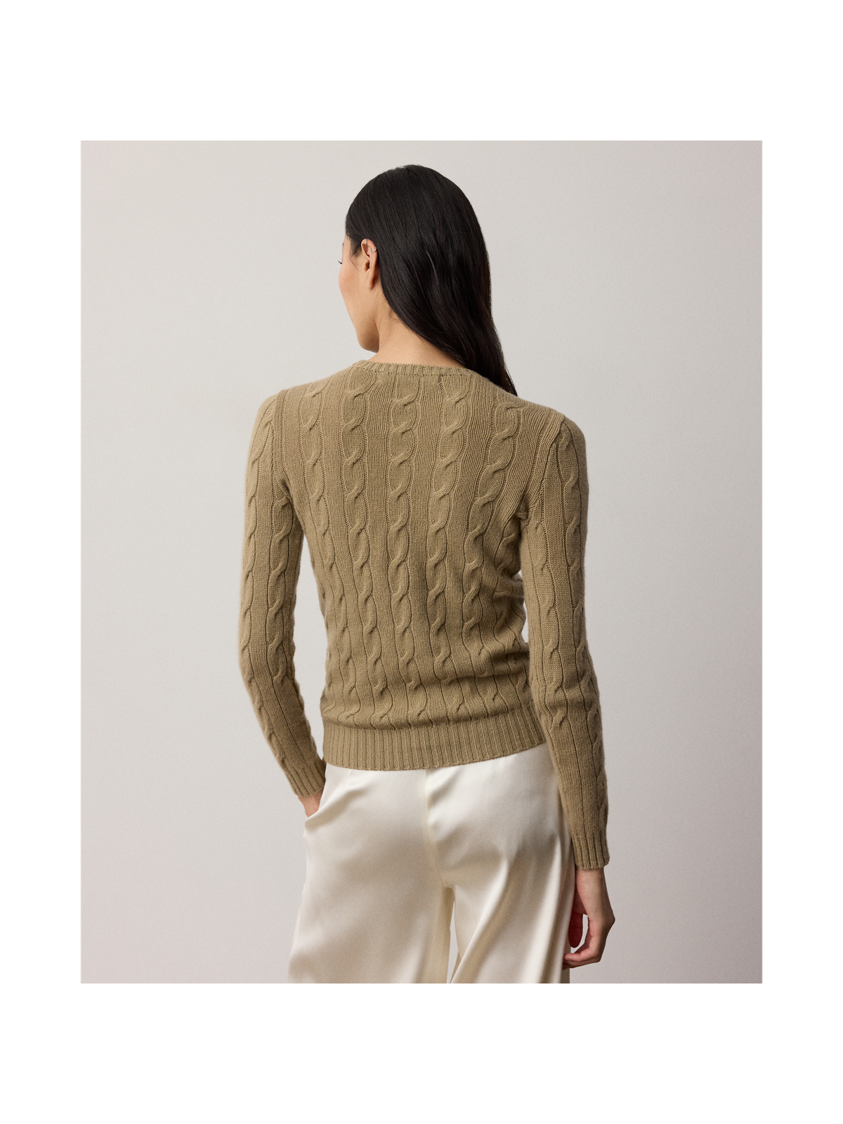 Женские свитеры Ralph Lauren Cable-Knit Cashmere Crewneck Sweater — фото 2