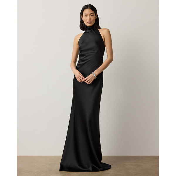 Vestido de noite em cetim Chilton