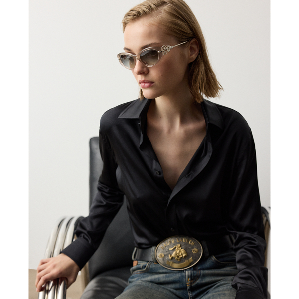 Cameron II Straight Fit Charmeuse Shirt
