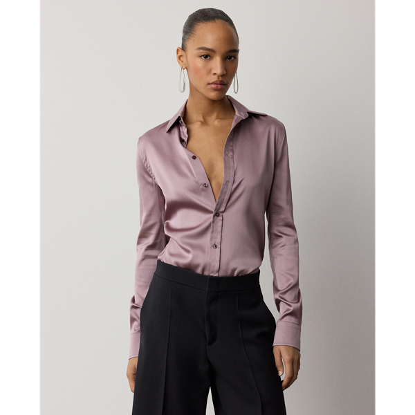 Cameron II Straight Fit Charmeuse Shirt