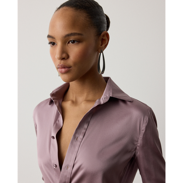 Cameron II Straight Fit Charmeuse Shirt