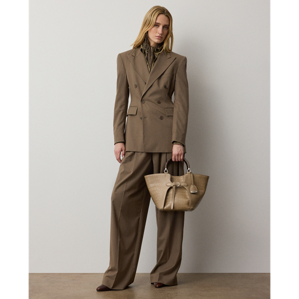 Taupe Melange Armond Wool-Blend Jacket Ralph Lauren Collection 4