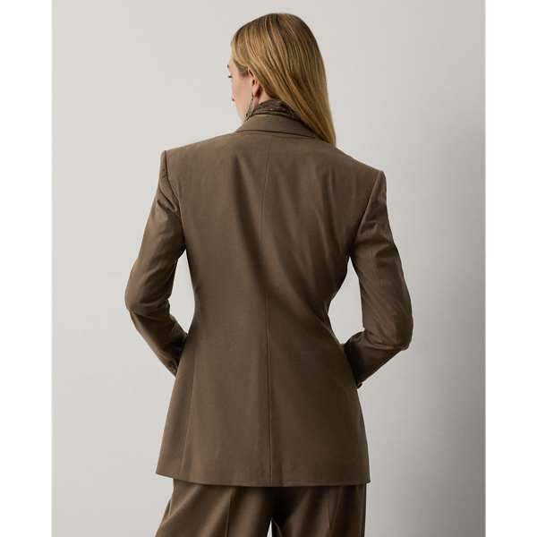 Taupe Melange Armond Wool-Blend Jacket Ralph Lauren Collection 5