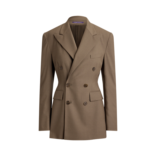 Taupe Melange Armond Wool-Blend Jacket Ralph Lauren Collection 2