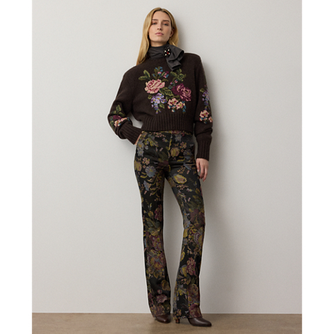 Женская блузка Ralph Lauren Dara Tie-Neck Poplin Blouse, цвет: Шоколадный